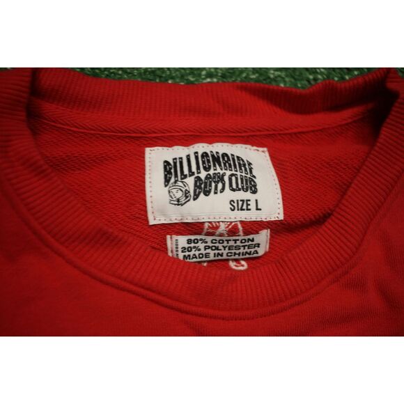 Billionaire Boys Club Red Crewneck Sweatshirt Size L - Iconic Streetwear - Picture 3 of 7